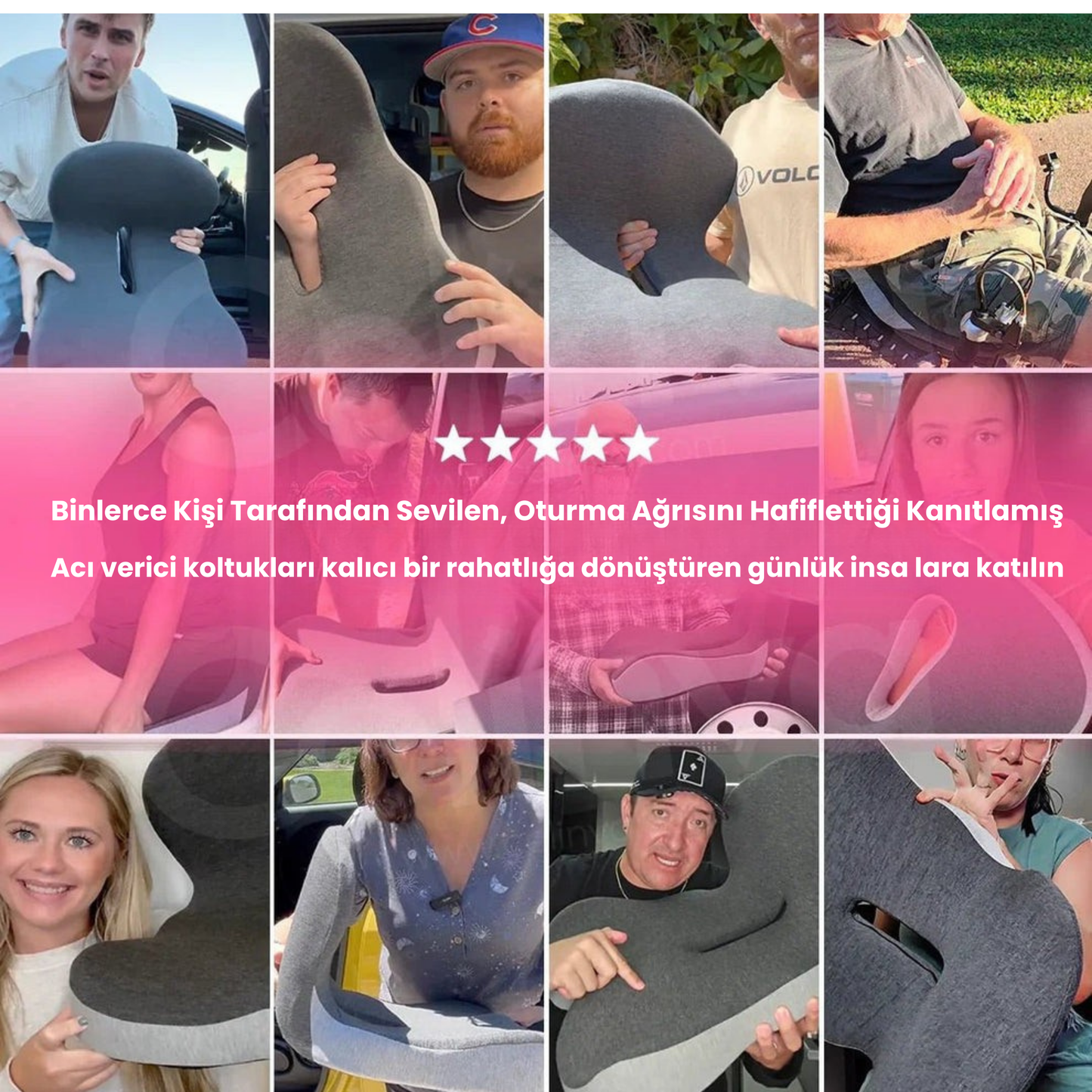 OrtoKonfor™ Ortopedik Oturma Minderi